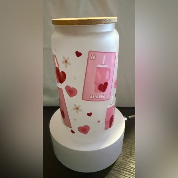 Pink Heart Pattern Tumbler - Picture 3 of 3